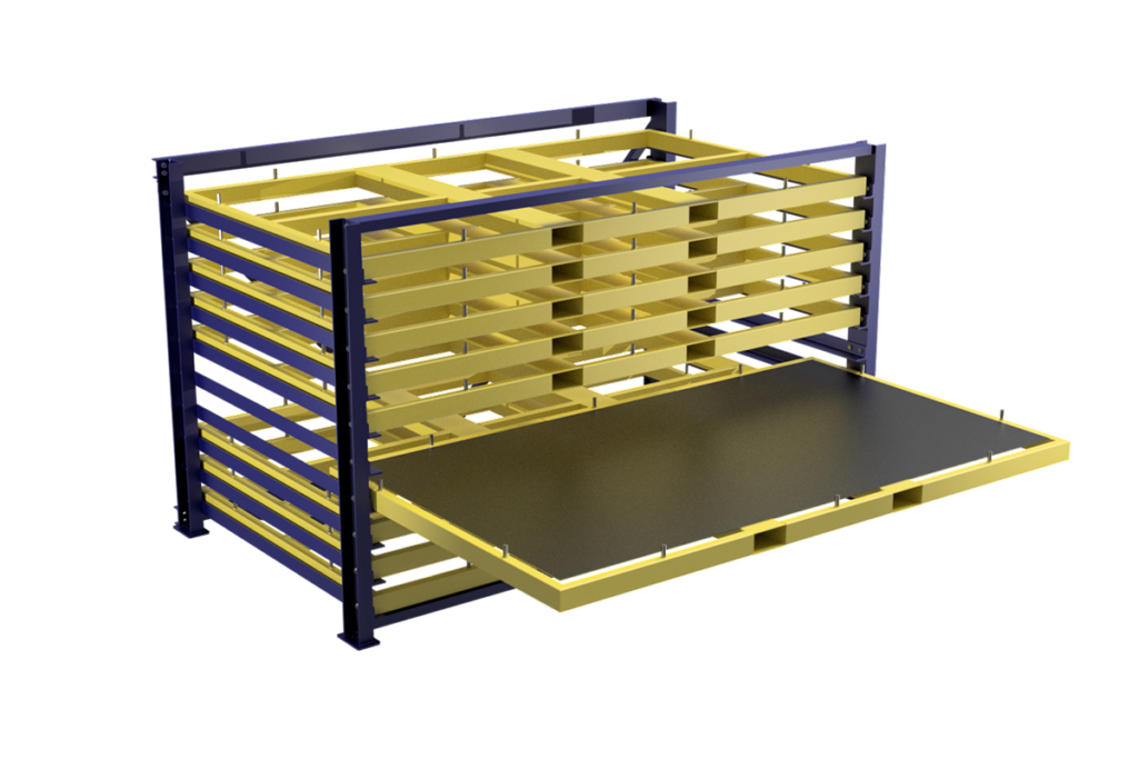 Steel plate rack